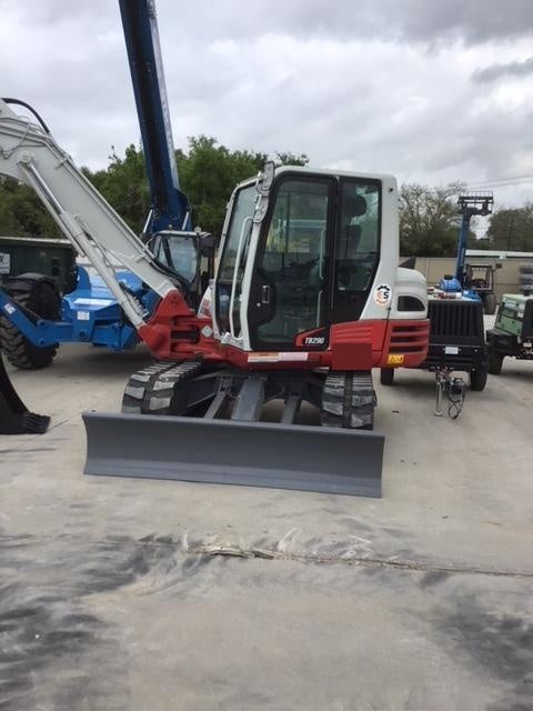 2019 Takeuchi TB290 Takeuchi TB290 Cab/Heat/AC w/Rubber Tracks, Auxiliary Hydraulics, Dozer Blade, Manual QC w/ 18/24/36" Buckets, Hydraulic Thumb Installed