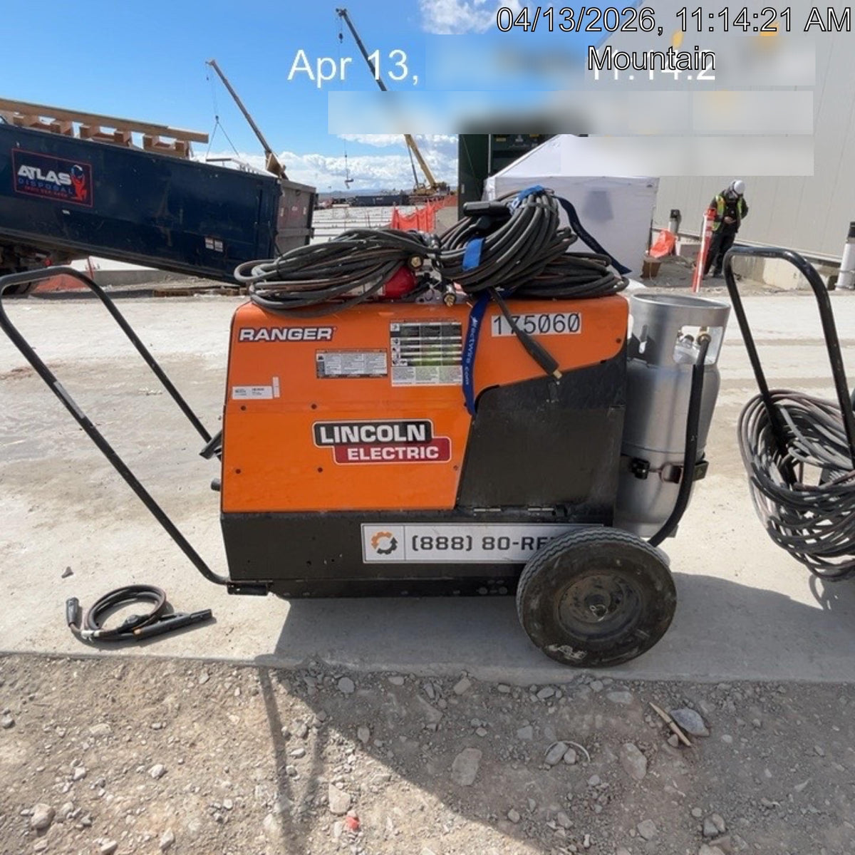 2021 Lincoln Electric Ranger 305 LPG LPG One-Pak (includes undercarriage, tank holder & tank strap) ORANGE