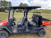 Kubota RTV-X1140W-H Canopy, 4-Seater, Diesel, Windshield Acrylic Clear, LED Strobe, Backup Alarm