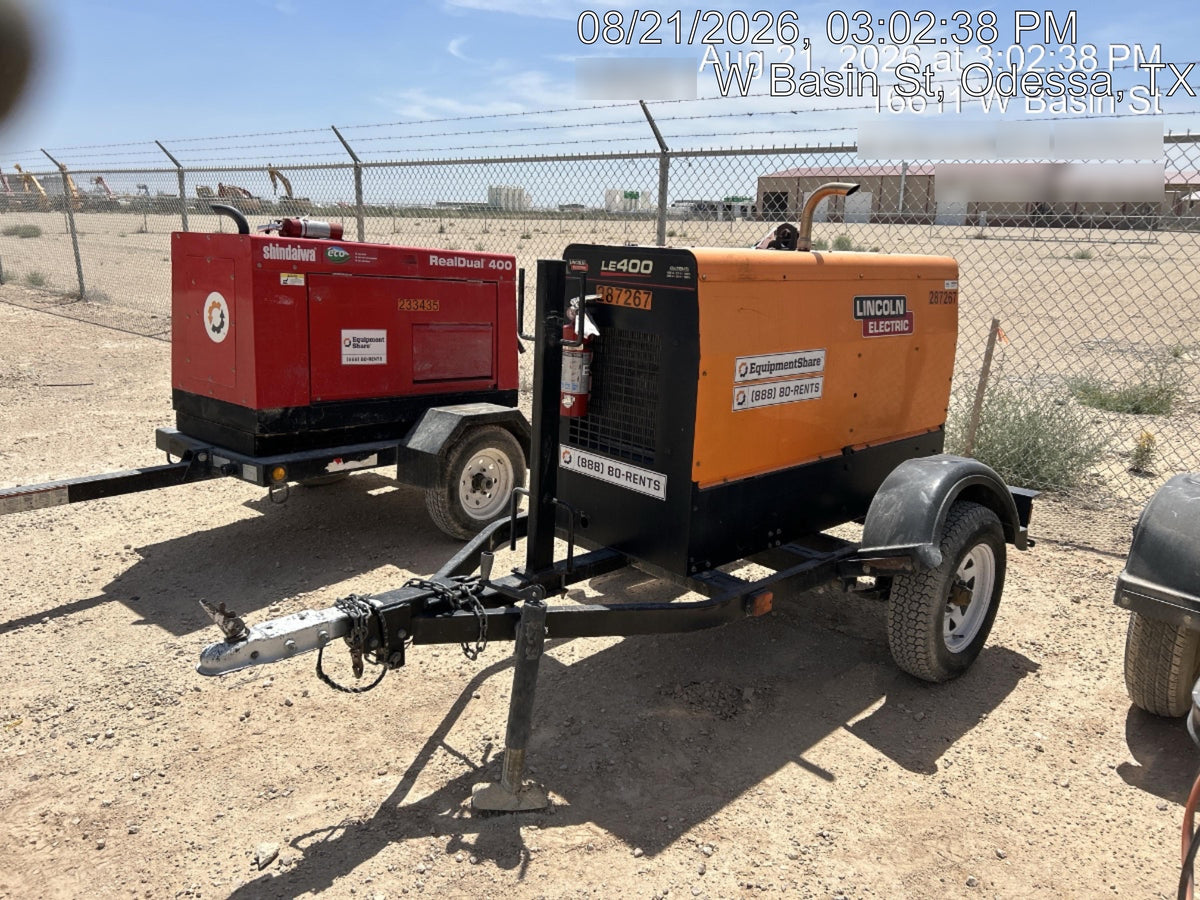 2023 Lincoln Electric LE400 Kubota V1505, Trlr, Cable Rack, Light Kit, ES Decals, T3
