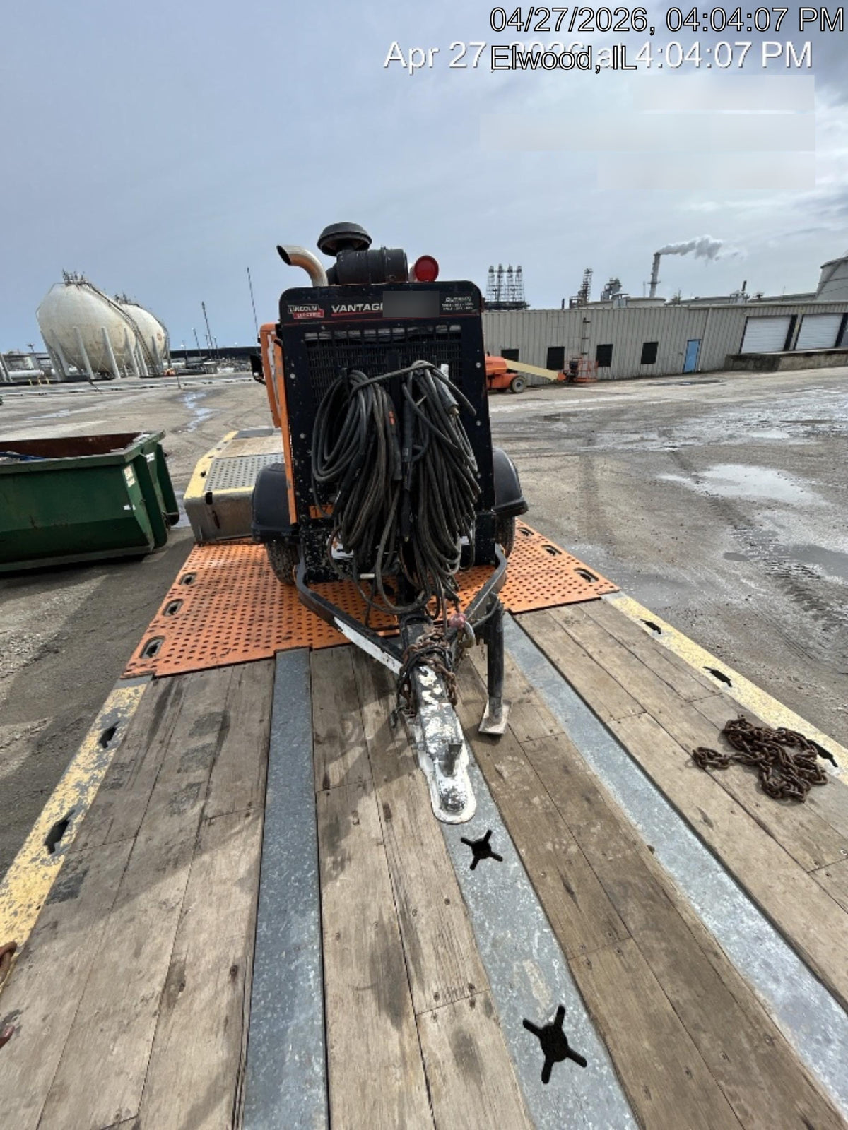 2021 Lincoln Electric Vantage 549X Ready Pak 3, ORANGE (includes trailer, cable rack, fender light kit)