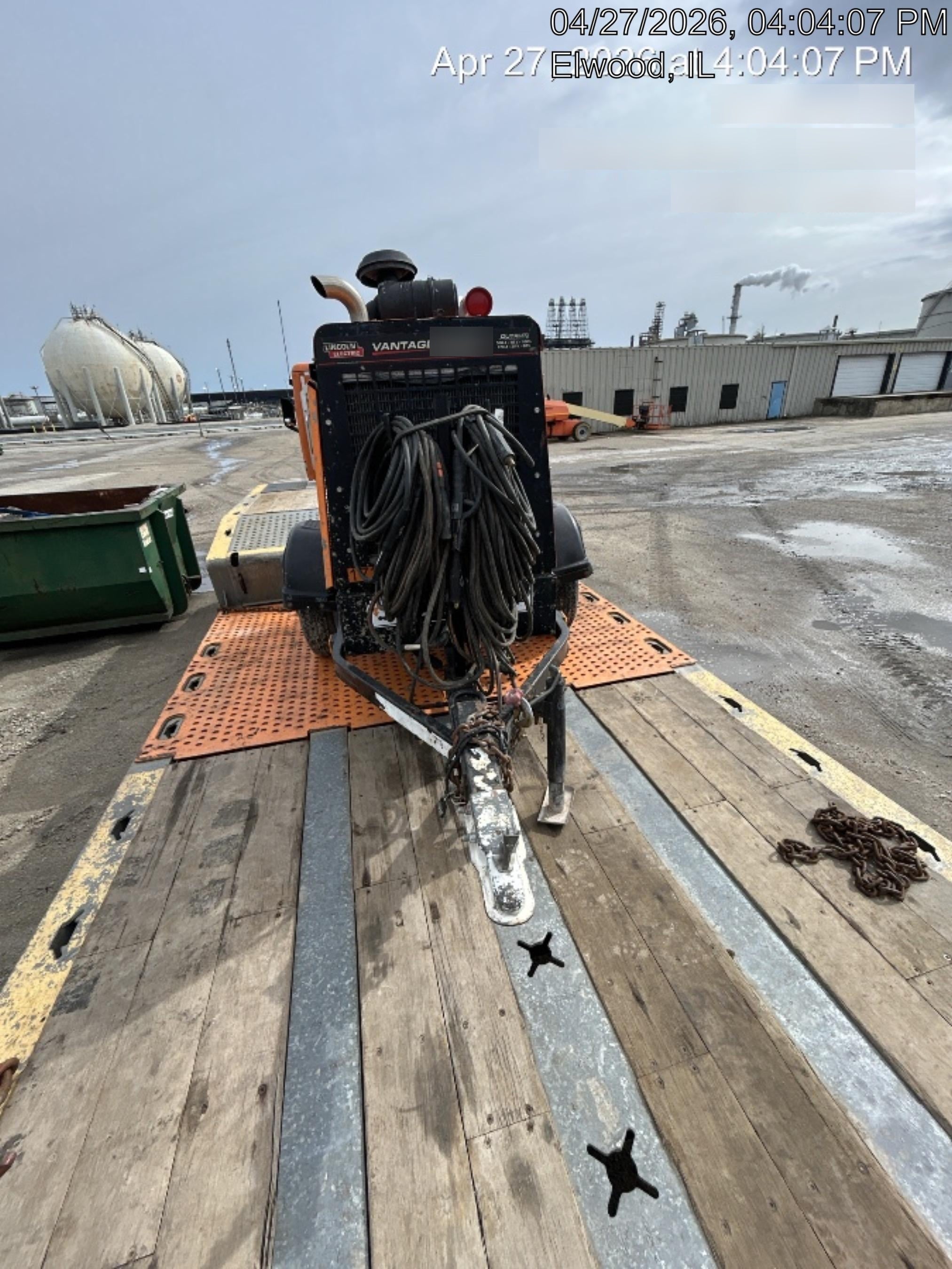 2021 Lincoln Electric Vantage 549X Ready Pak 3, ORANGE (includes trailer, cable rack, fender light kit)