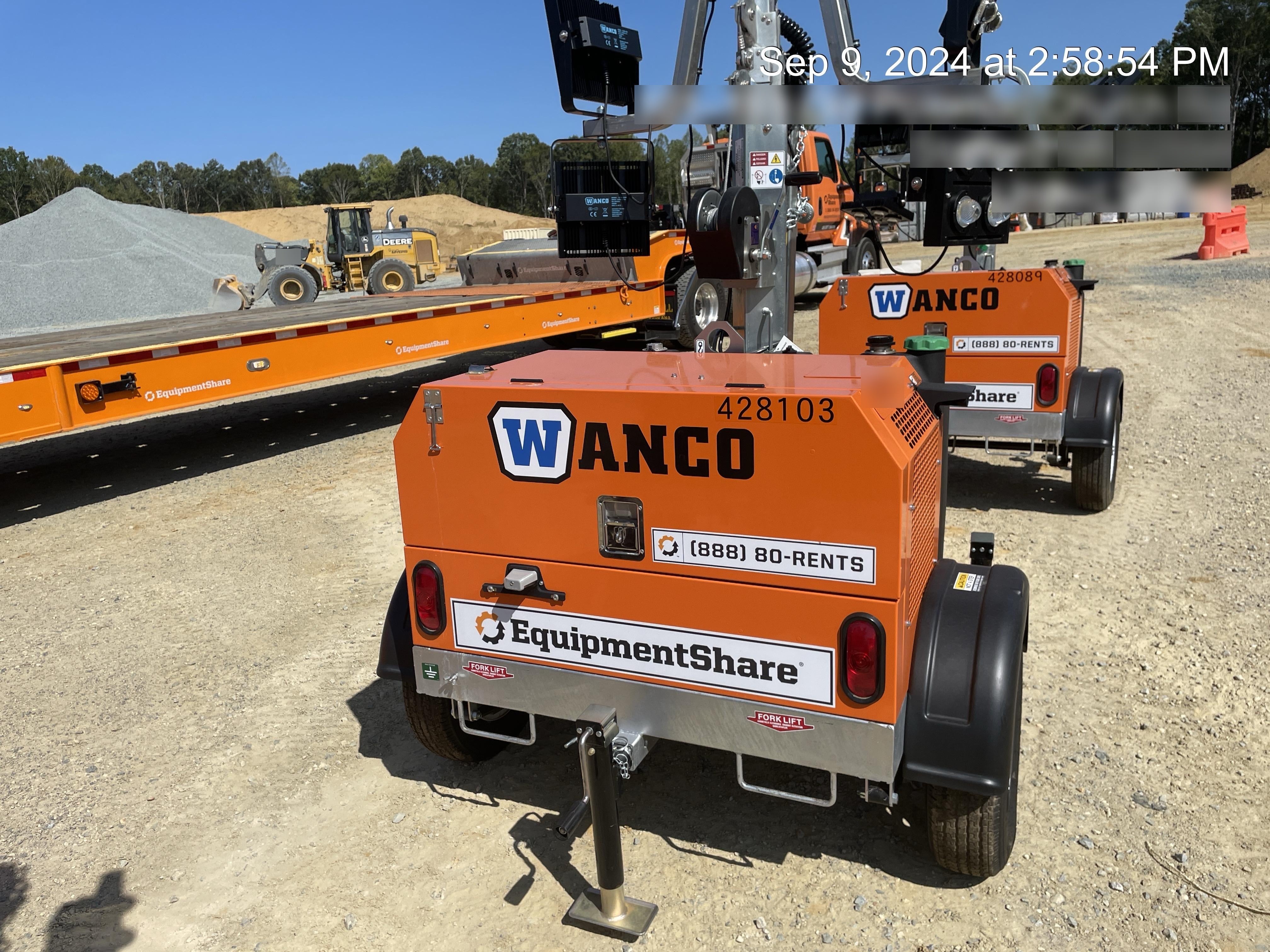 2024 Wanco WLTT-4MM4K Diesel, Deep Sea Controller, Shore Power Plug, Auto Start, (4) 350W LED Floodlights, 4kW Generator, 60 Gal Fuel Tank, 2" Ball, T3