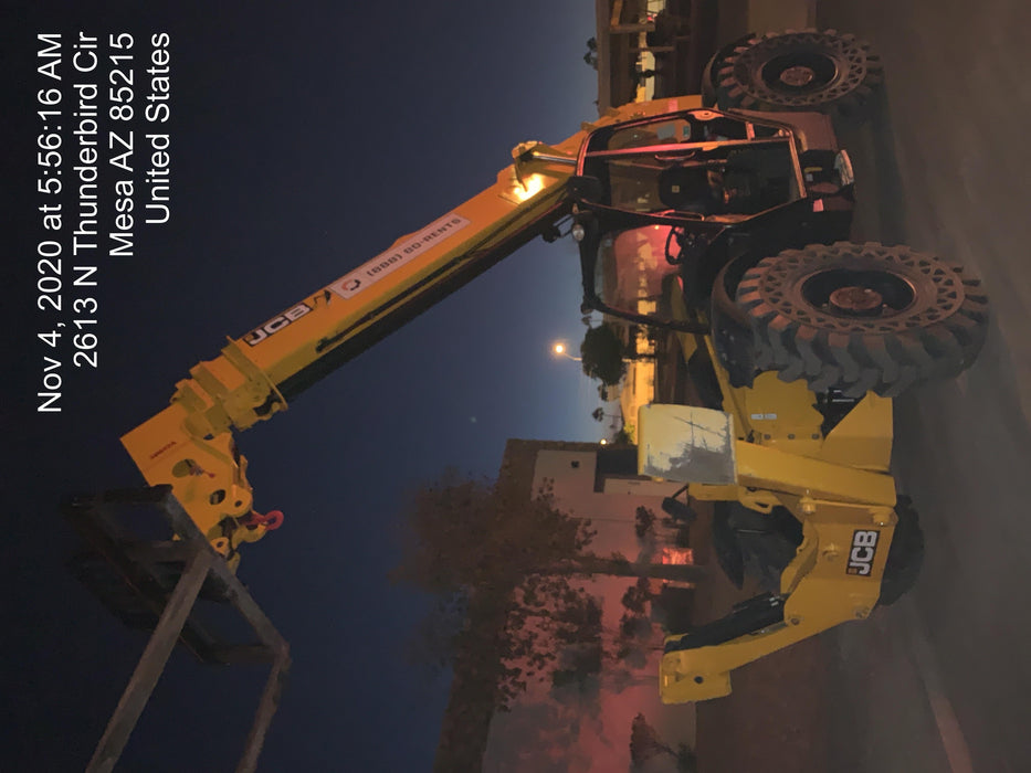 2020 JCB 512-56 Canopy, 74Hp, Solid Tires, Work Lights, Beacon, Aux Hydraulics, Back up Alarm, Lifting Eye, ES Decals