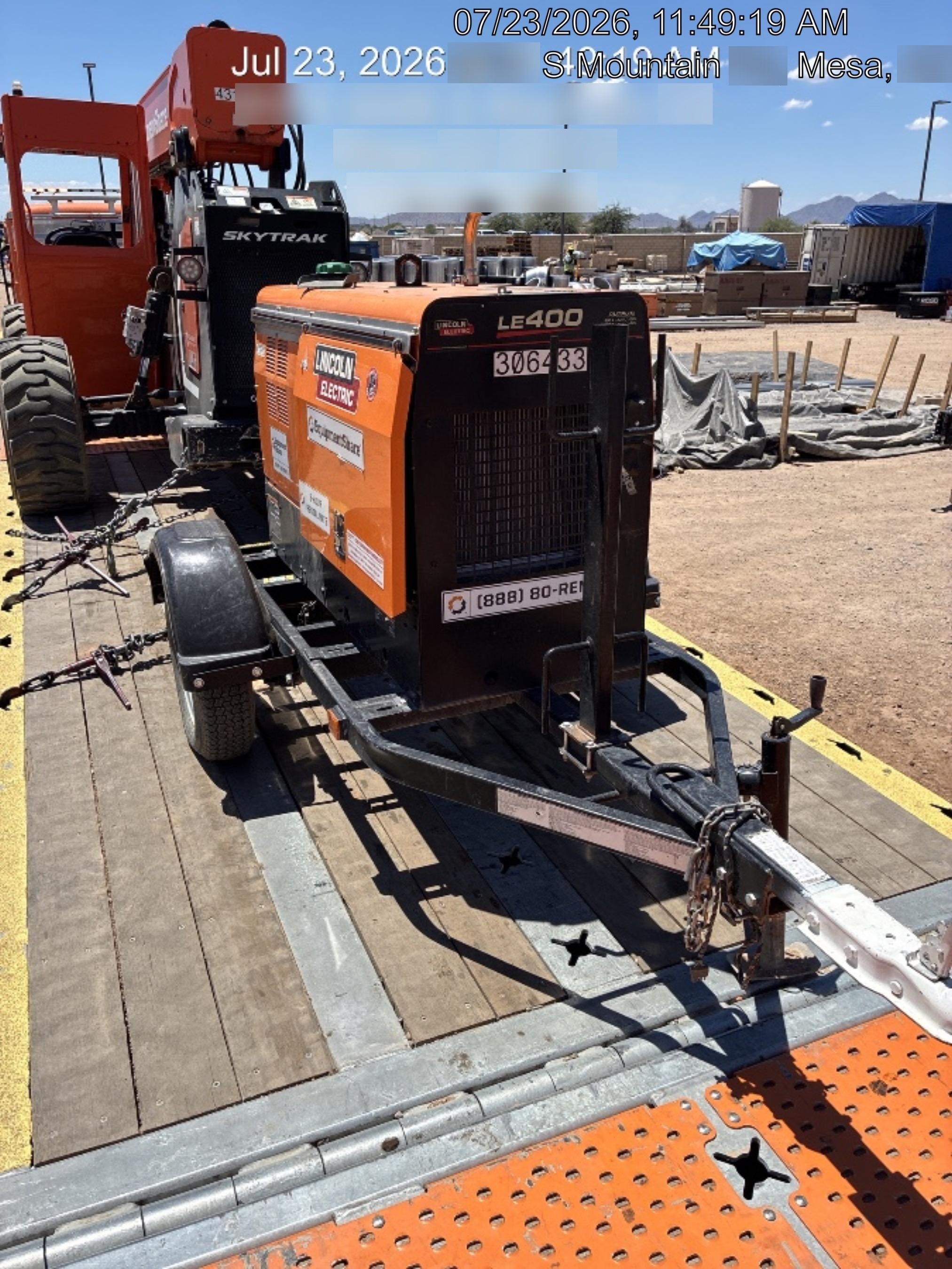 2023 Lincoln Electric LE400 Kubota V1505, Trlr, Cable Rack, Light Kit, ES Decals, T3