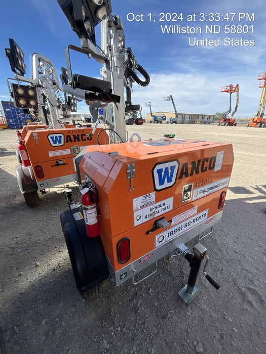 2024 Wanco WLTT-4MM4K Diesel, Deep Sea Controller, Shore Power Plug, Auto Start, (4) 350W LED Floodlights, 4kW Generator, 60 Gal Fuel Tank, 2" Ball, T3