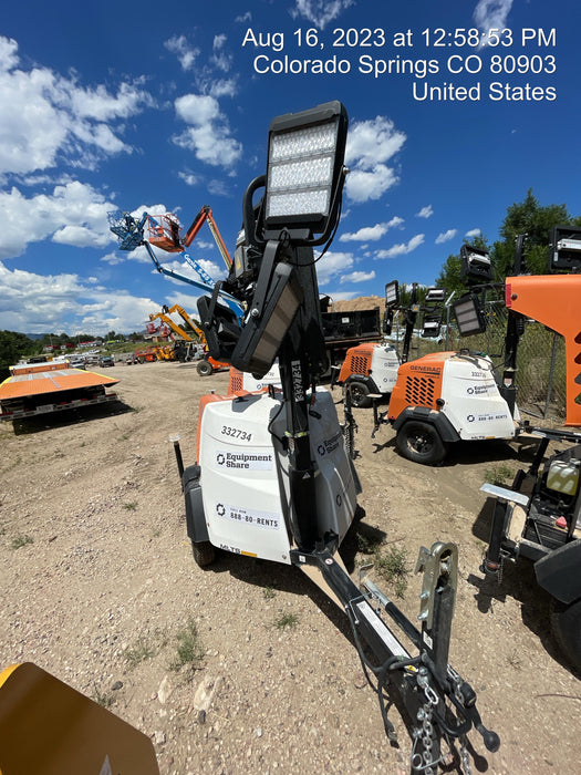 2023 Generac MLT2 Diesel, Flex Switch 120V Input, Powerzone Controller, (4) 320W LED Lights, 4kW Generator, 39.9 Gal Fuel Tank, 2" Ball, T3