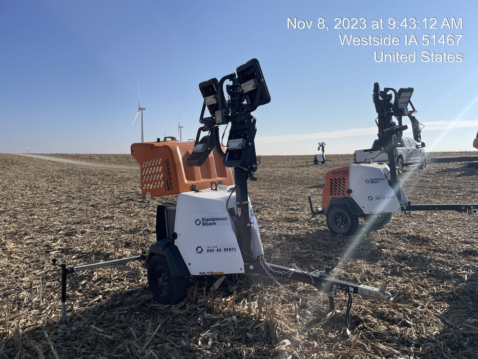 2023 Generac MLT2 Diesel, Flex Switch 120V Input, Powerzone Controller, (4) 320W LED Lights, 4kW Generator, 39.9 Gal Fuel Tank, 2" Ball, T3