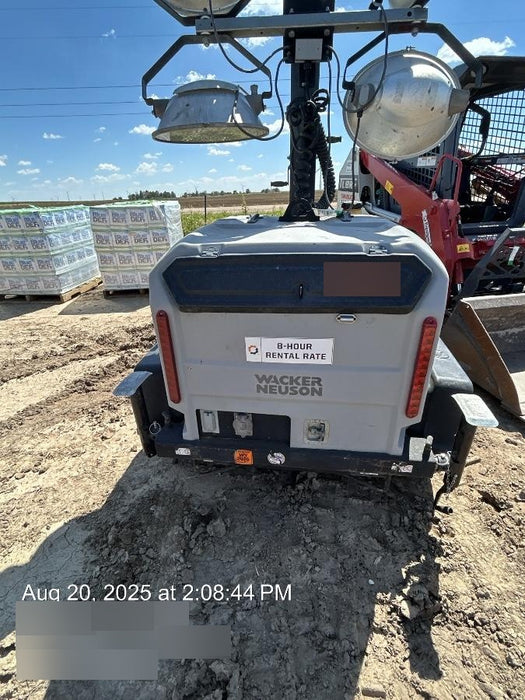 2019 Wacker Neuson LTV6L-MH Mobile Light Tower w/Fuel Level Sensor Installed