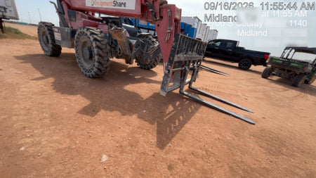 2018 Manitou MTA10055 Manitou MTA 10055 w/Open ROPS, Work Lights/Strobe, Aux Hyd, Solid Tires, Lift Hook, 66" Carriage, 60" Forks