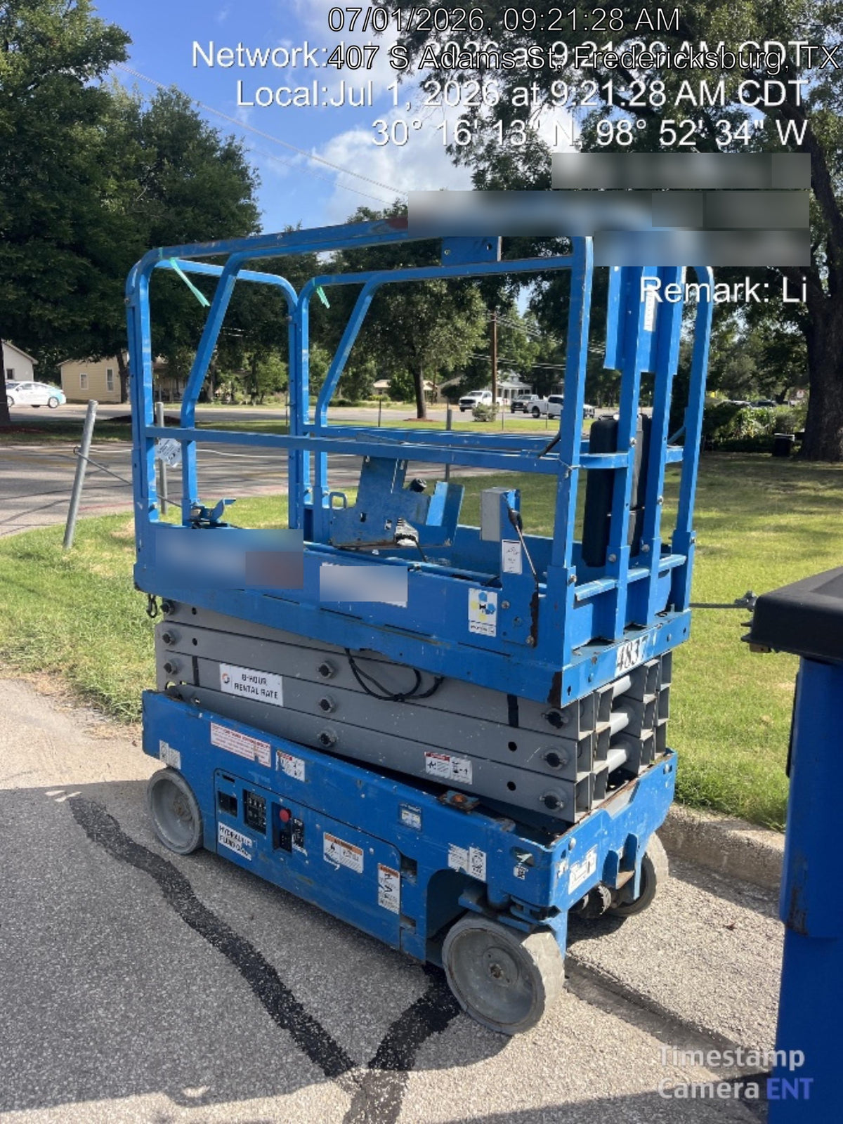 2019 Genie GS-1930 Fixed rails with chain Entry