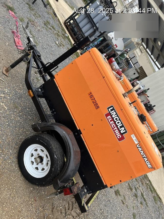 2021 Lincoln Electric Vantage 322 Vantage 322 Ready Pak 3 w/ Decals, ORANGE (includes trailer, cable rack, fender light kit) NO Telematics