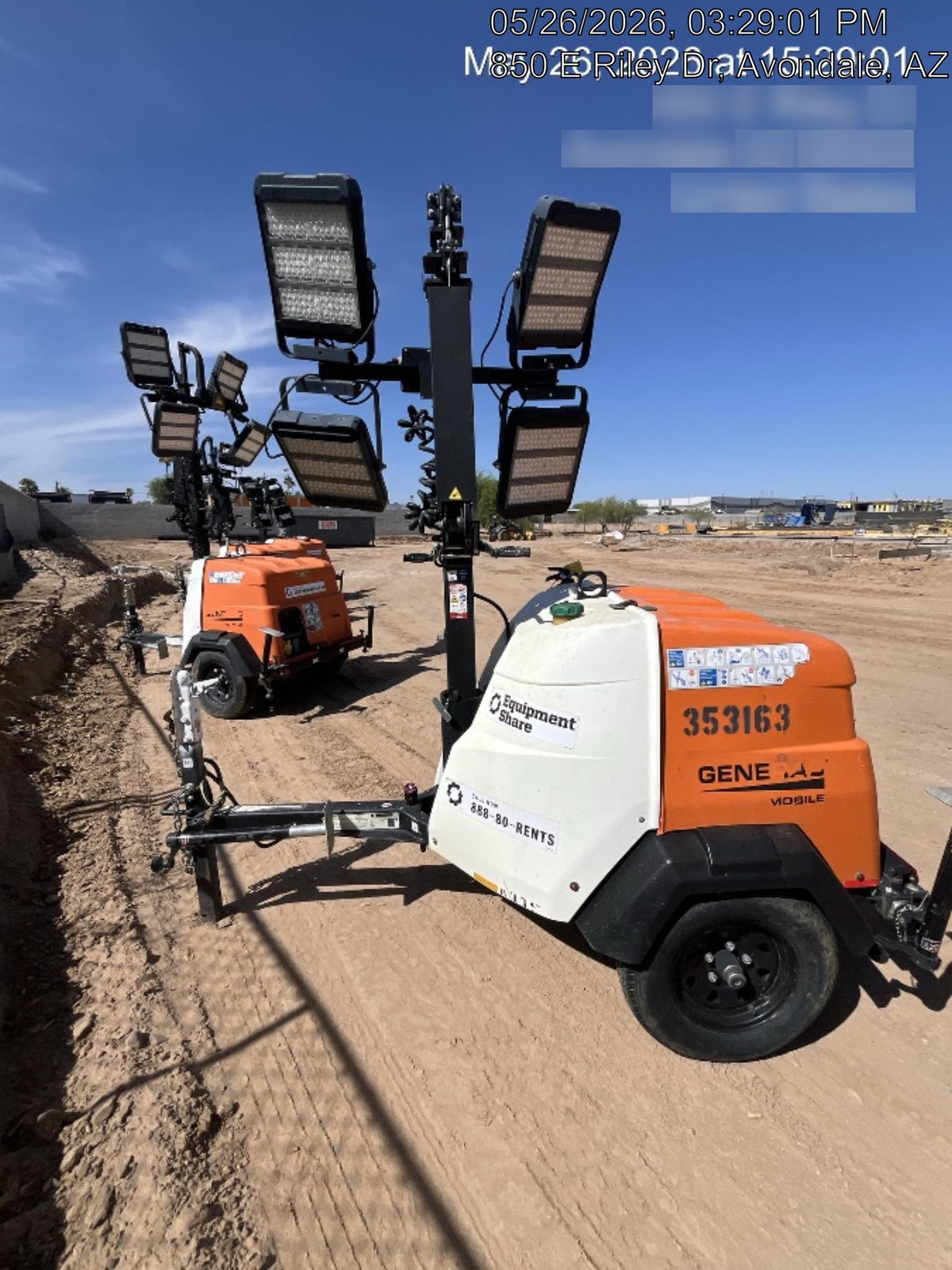 2023 Generac MLT2 Diesel, Flex Switch 120V Input, Powerzone Controller, (4) 320W LED Lights, 4kW Generator, 39.9 Gal Fuel Tank, 2" Ball, T3