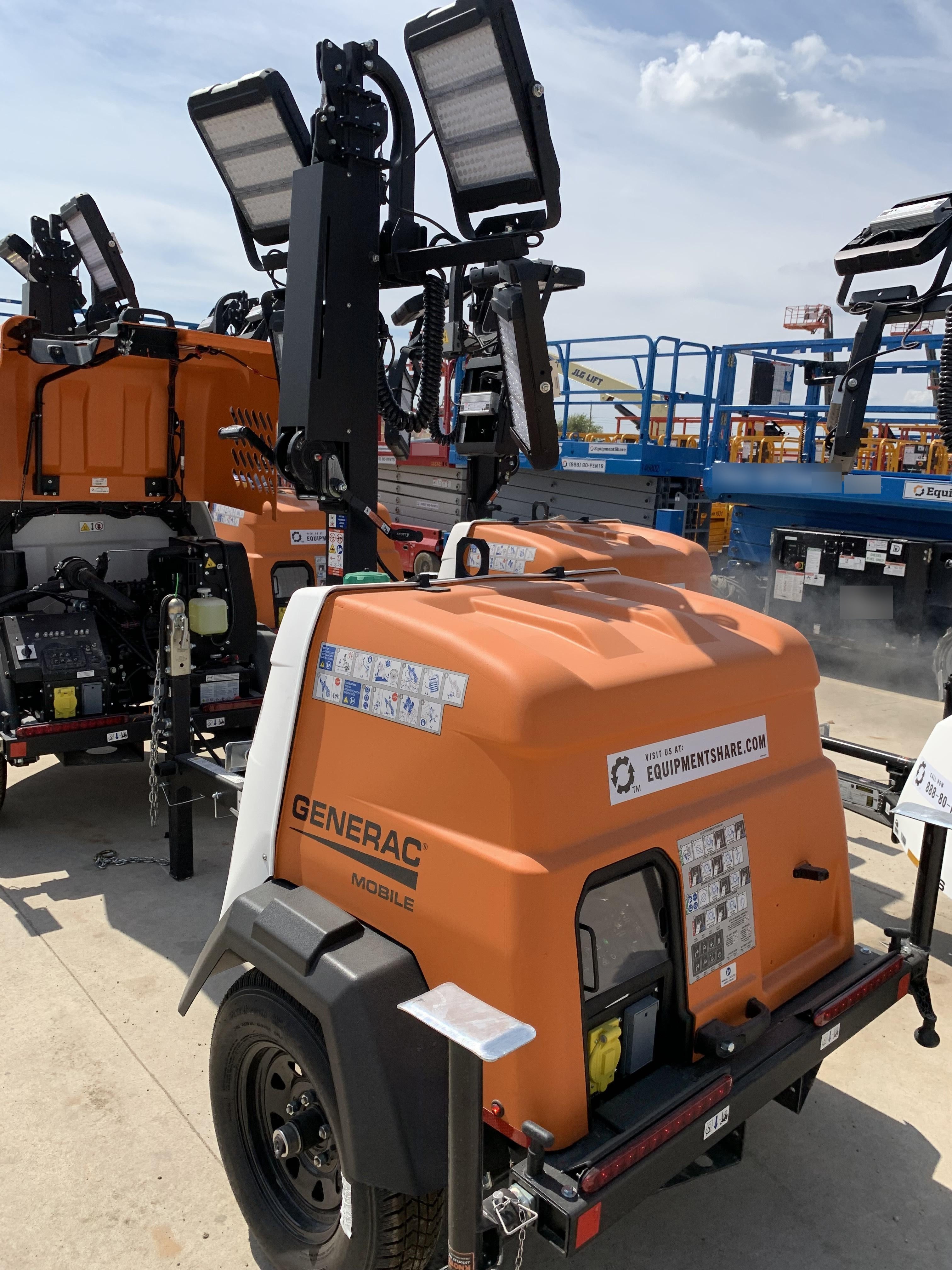 2023 Generac MLT2 Diesel, Flex Switch 120V Input, Powerzone Controller, (4) 320W LED Lights, 4kW Generator, 39.9 Gal Fuel Tank, 2" Ball, T3