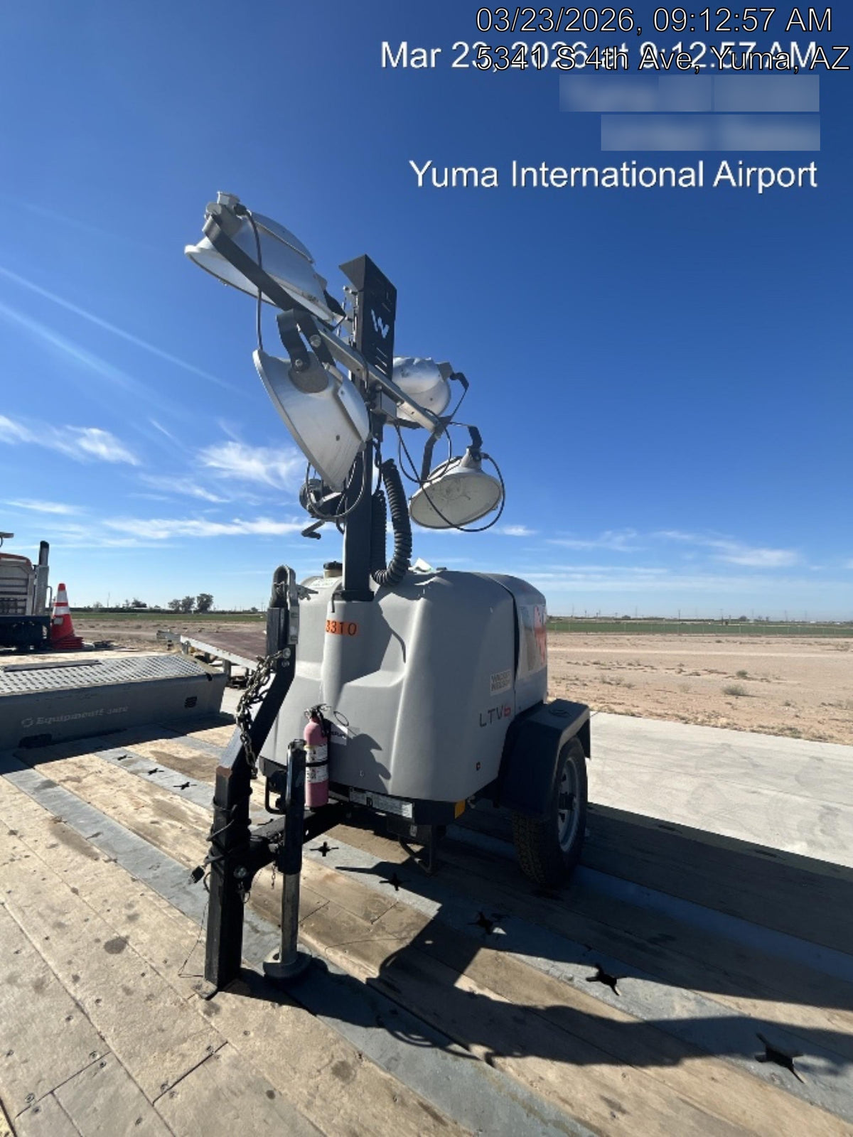 2019 Wacker Neuson LTV6L-MH Wacker Neuson LTV6L Mobile Light Tower w/Fuel Level Sensor Installed