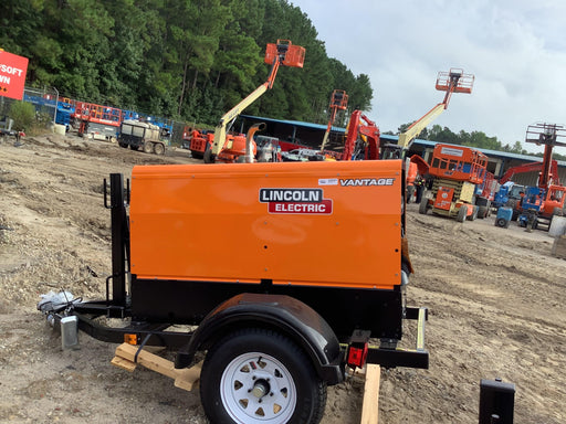 2021 Lincoln Electric Vantage 322 Vantage 322 Ready Pak 3 w/ Decals, ORANGE (includes trailer, cable rack, fender light kit) NO Telematics