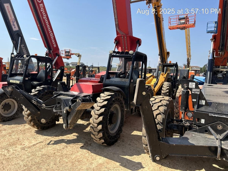 2019 Manitou MTA10055 Canopy, 120 HP, Solid Tires, Work Lights, Lift Hook, Auxiliary Hydraulics 66" Carriage and 60" Forks