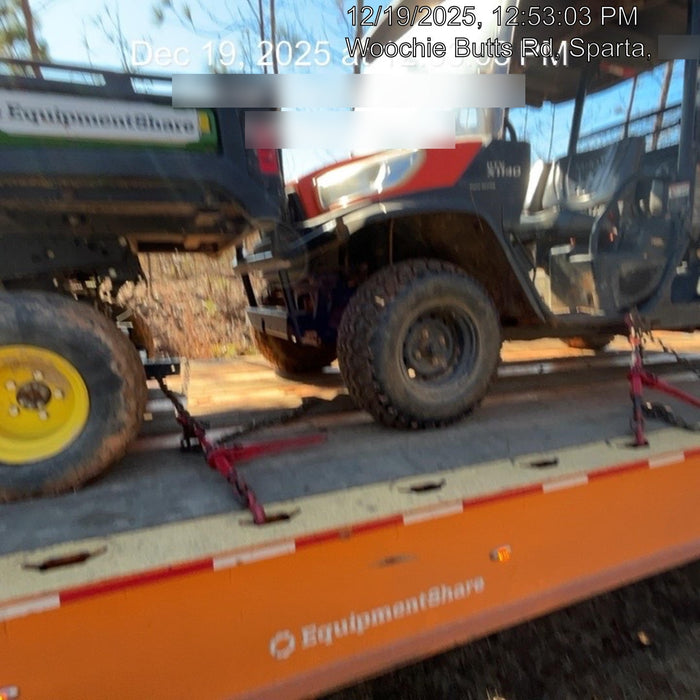 Kubota RTV-X1140W-H 4WD utility cart -LED strobe -Windshield tempered glass -Plastic canopy -Wire harness kit -Backup alarm