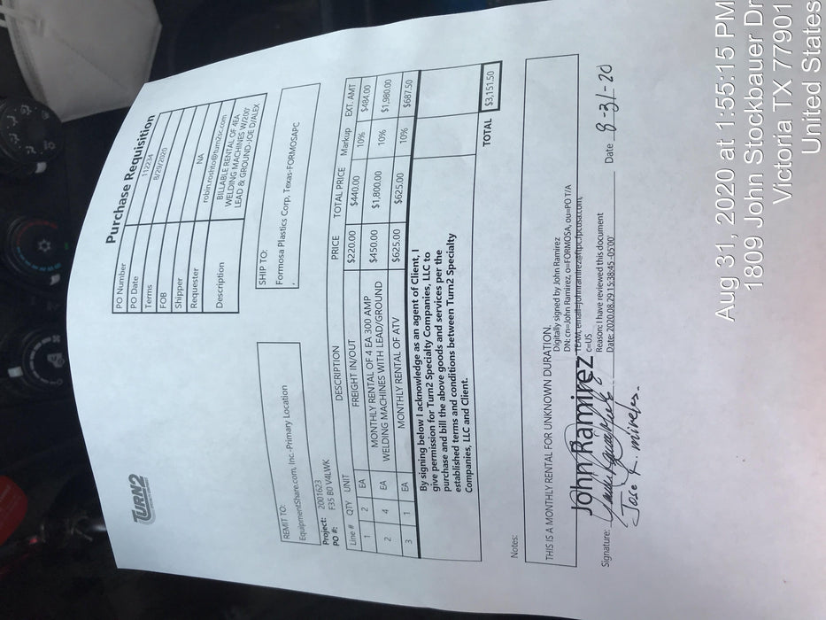 2019 Lincoln Electric Vantage 322 Lincoln Vantage 322 Welder w/Trailer, Light Kit, Cable Rack