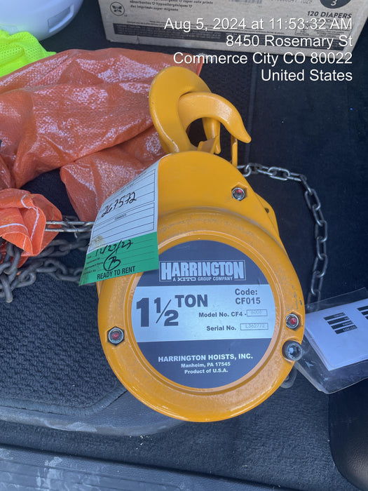 2022 HARRINGTON CF015-10