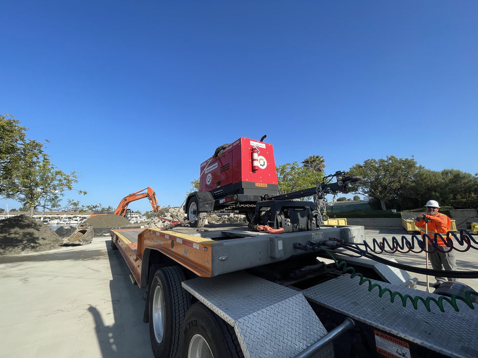 2022 Shindaiwa DGW400MDL Kubota D902 Engine, 23 HP, Dual Op Welder, Wire, Arc, Droop Stick, Tig, and CC Stick Functionality, Simulphase, 3 Phase and 1 Phase Gen Output, Single Axle NB Trlr, Slr Trckl Chrg 12V 12W, Fire Ext