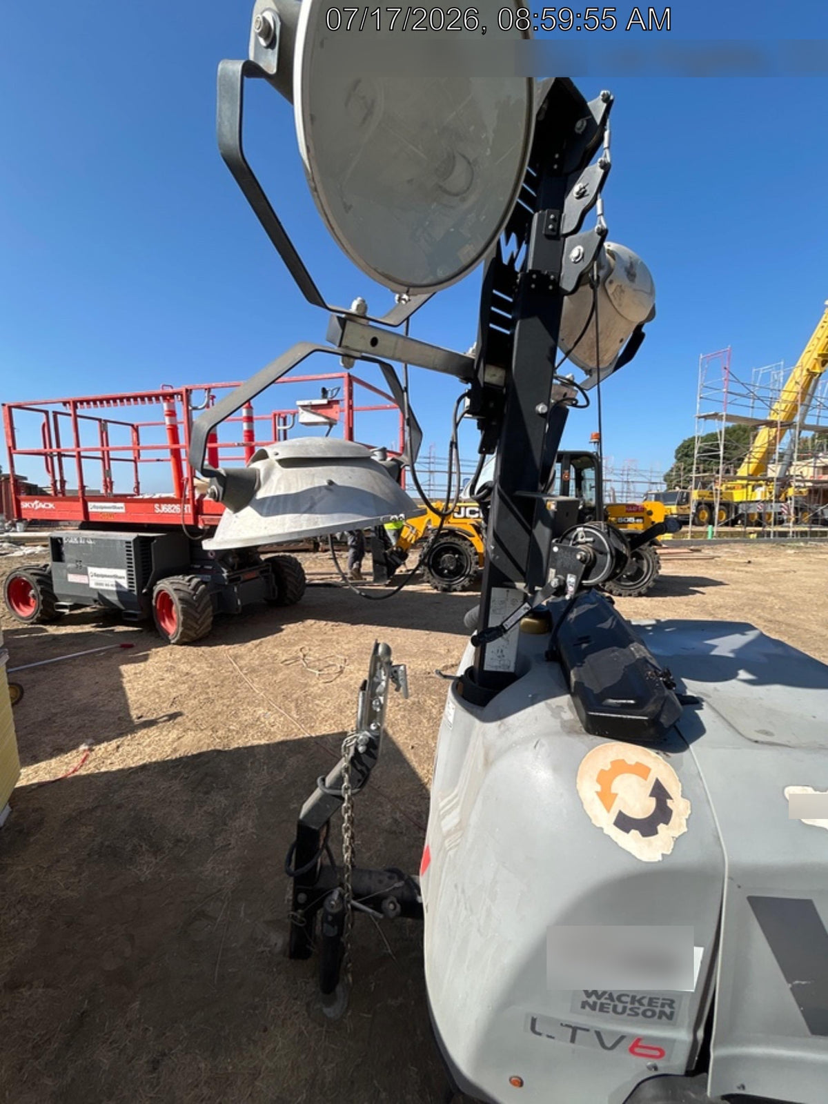 2019 Wacker Neuson LTV6L-MH Wacker Neuson LTV6L Mobile Light Tower w/Fuel Level Sensor Installed
