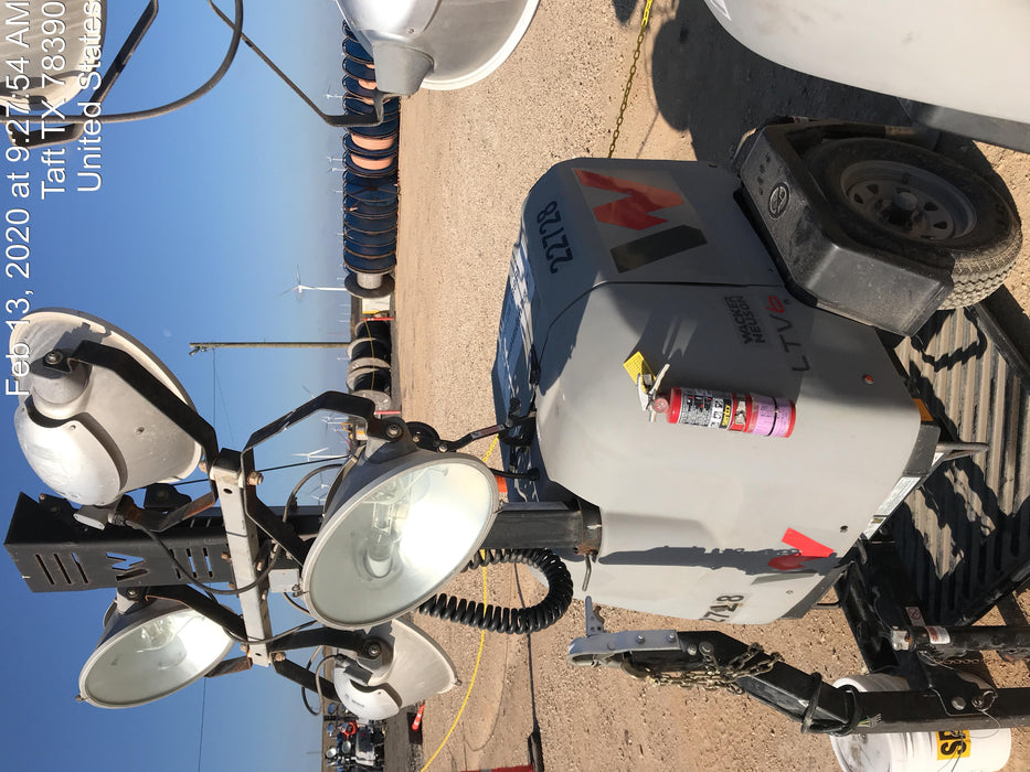 2019 Wacker Neuson LTV6L-MH Wacker Neuson LTV6L Mobile Light Tower w/Fuel Level Sensor Installed