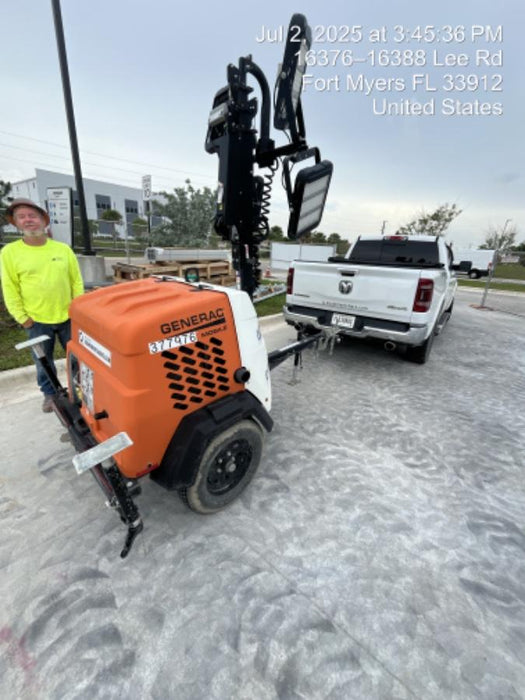 2023 Generac MLT2 Diesel, Flex Switch 120V Input, Powerzone Controller, 
(4) 320W LED Lights, 4kW Generator, 39.9 Gal Fuel Tank, 2" Ball, T3