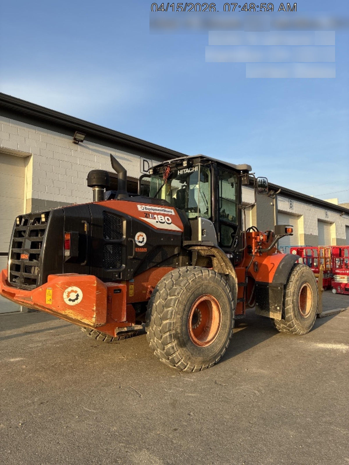 2022 HITACHI ZW180-6