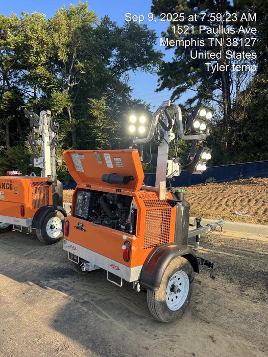2024 Wanco WLTT-4MM4K Diesel, Mitsubishi L2E, 9.0HP @1800 rpm, Deep Sea Controller, Shore Power Plug, Auto Start, (4) 350W LED Floodlights, 4kW Generator, 60 Gal Fuel Tank, 2" Ball, T3