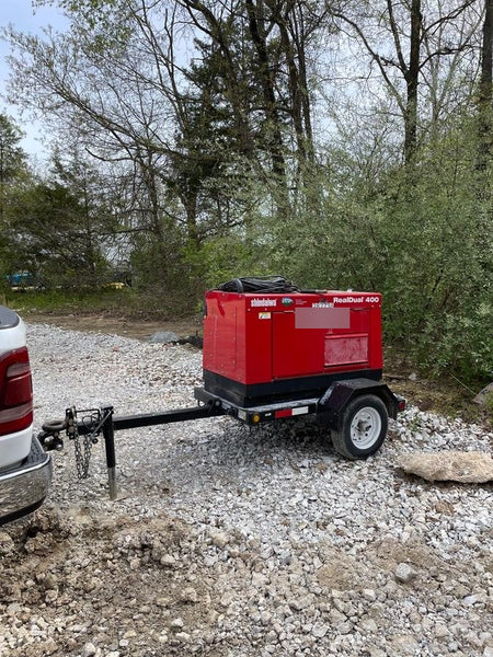 2022 Shindaiwa DGW400MDL Kubota D902 Engine, 23 HP, Dual Op Welder, Wire, Arc, Droop Stick, Tig, and CC Stick Functionality, Simulphase, 3 Phase and 1 Phase Gen Output, Single Axle NB Trlr, Slr Trckl Chrg 12V 12W, Fire Ext