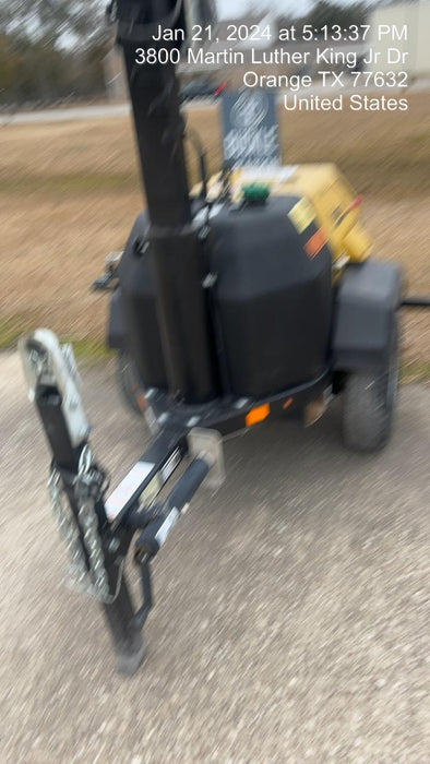 2022 Allmand NLV3GR (4) LED Light Fixture 350W, 23' Vertical Mast, 3kW Prime, Towable, Deep Sea L401, Leveling Jacks, Yanmar T4F 5.8hp