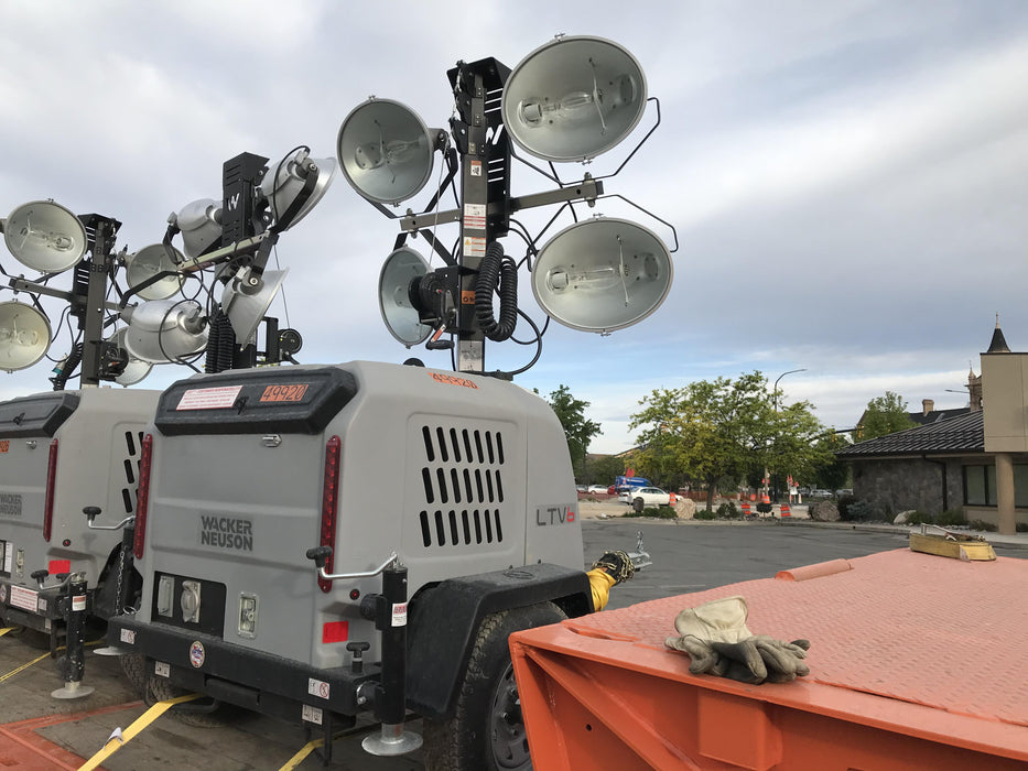 2019 Wacker Neuson LTV6L-MH Mobile Light Tower w/Fuel Level Sensor Installed