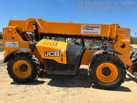 2019 JCB 506-36 Canopy, 74 HP, Foam Filled Tires, STD Worklight, Beacon, Aux Hydraulics, Lifting Eye, Back up Alarm 48" Carriage/48" Forks