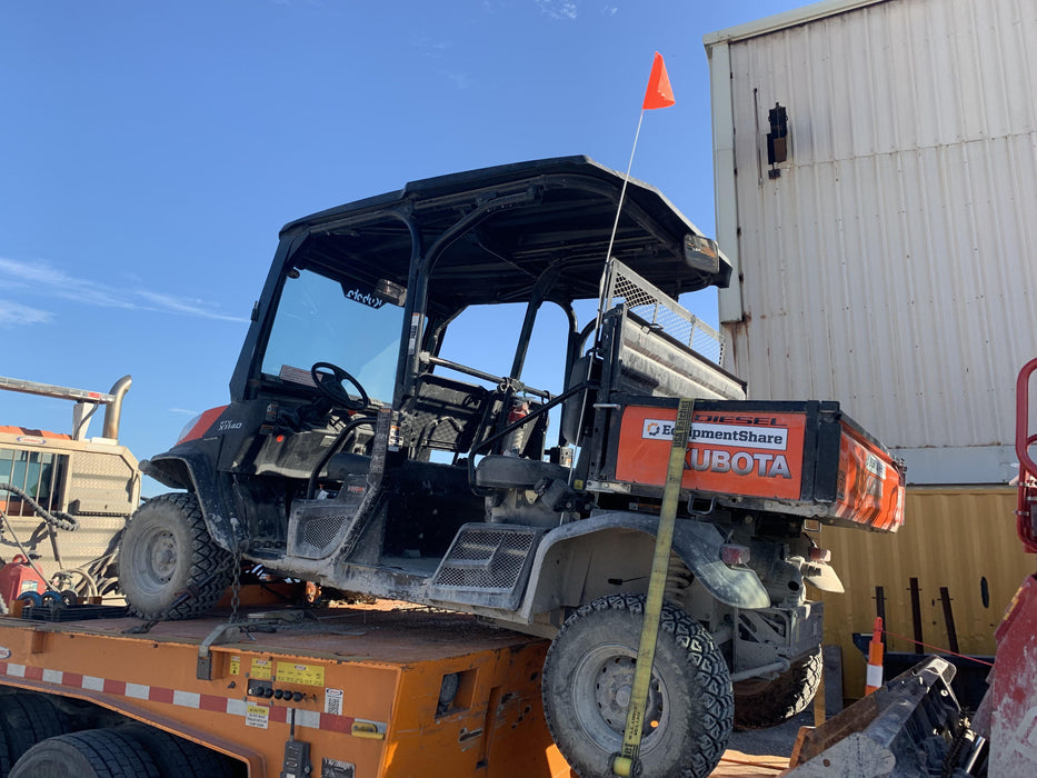 2019 Kubota RTV-X1140 4wd Utility Cart, LED Strobe, Windshield Tempered Glass, Plastic Canopy, Wire Harness Kit, Backup Alarm