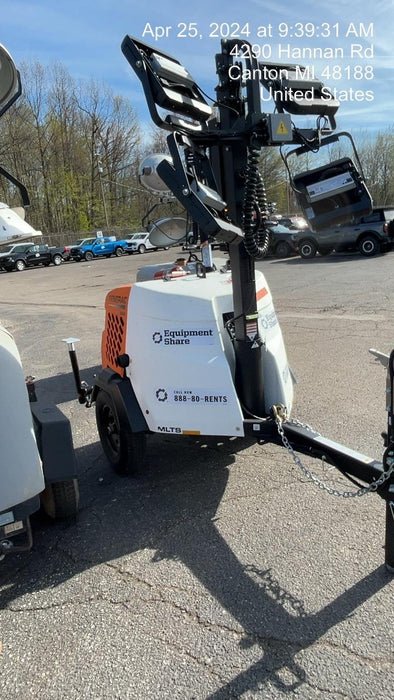 2024 Generac MLT2 Diesel, Flex Switch 120V Input, Powerzone Controller, 
(4) 320W LED Lights, 4kW Generator, 39.9 Gal Fuel Tank, 2" Ball, T3