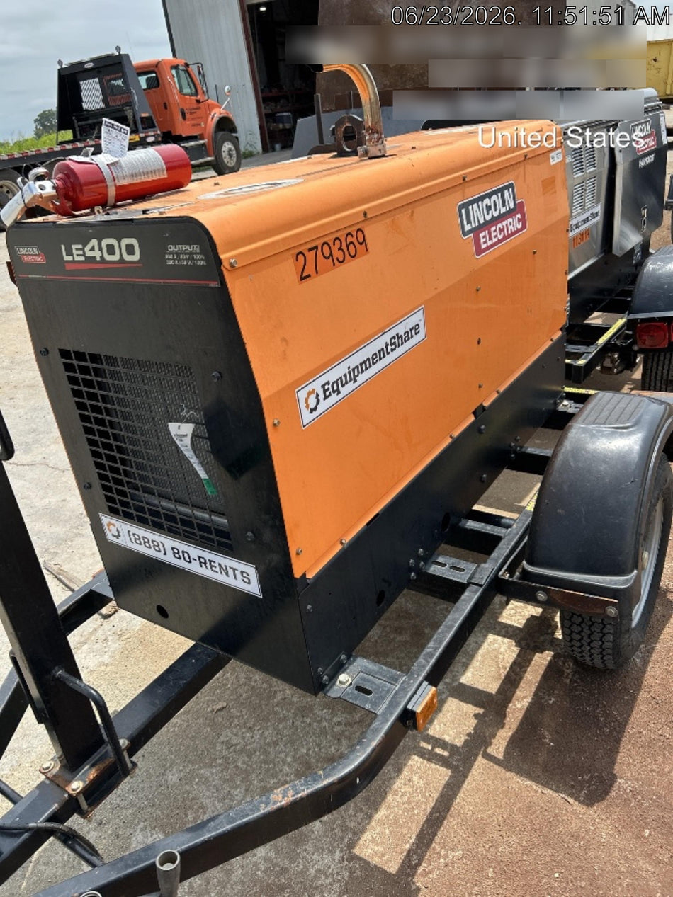 2022 Lincoln Electric LE400 Kubota V1505, Trlr, Cable Rack, Light Kit, ES Decals, T3