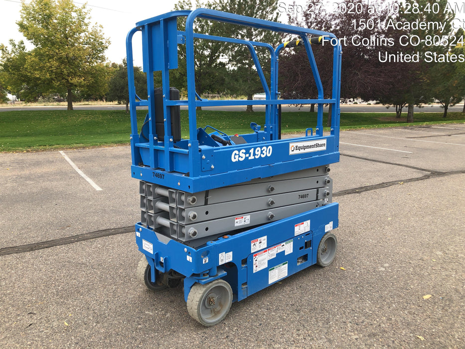 2020 Genie GS-1930 Fixed rails with chain entry gate - Pre A92.20