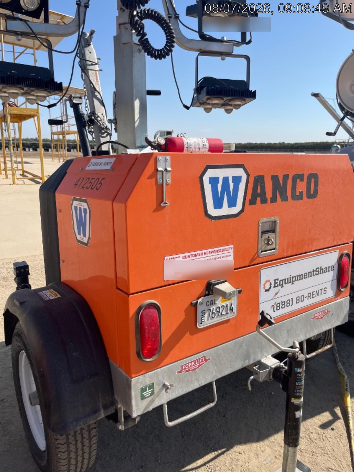 2024 Wanco WLTT-4MM4K Diesel, Deep Sea Controller, Shore Power Plug, Auto Start, (4) 350W LED Floodlights, 4kW Generator, 60 Gal Fuel Tank, 2" Ball, T3