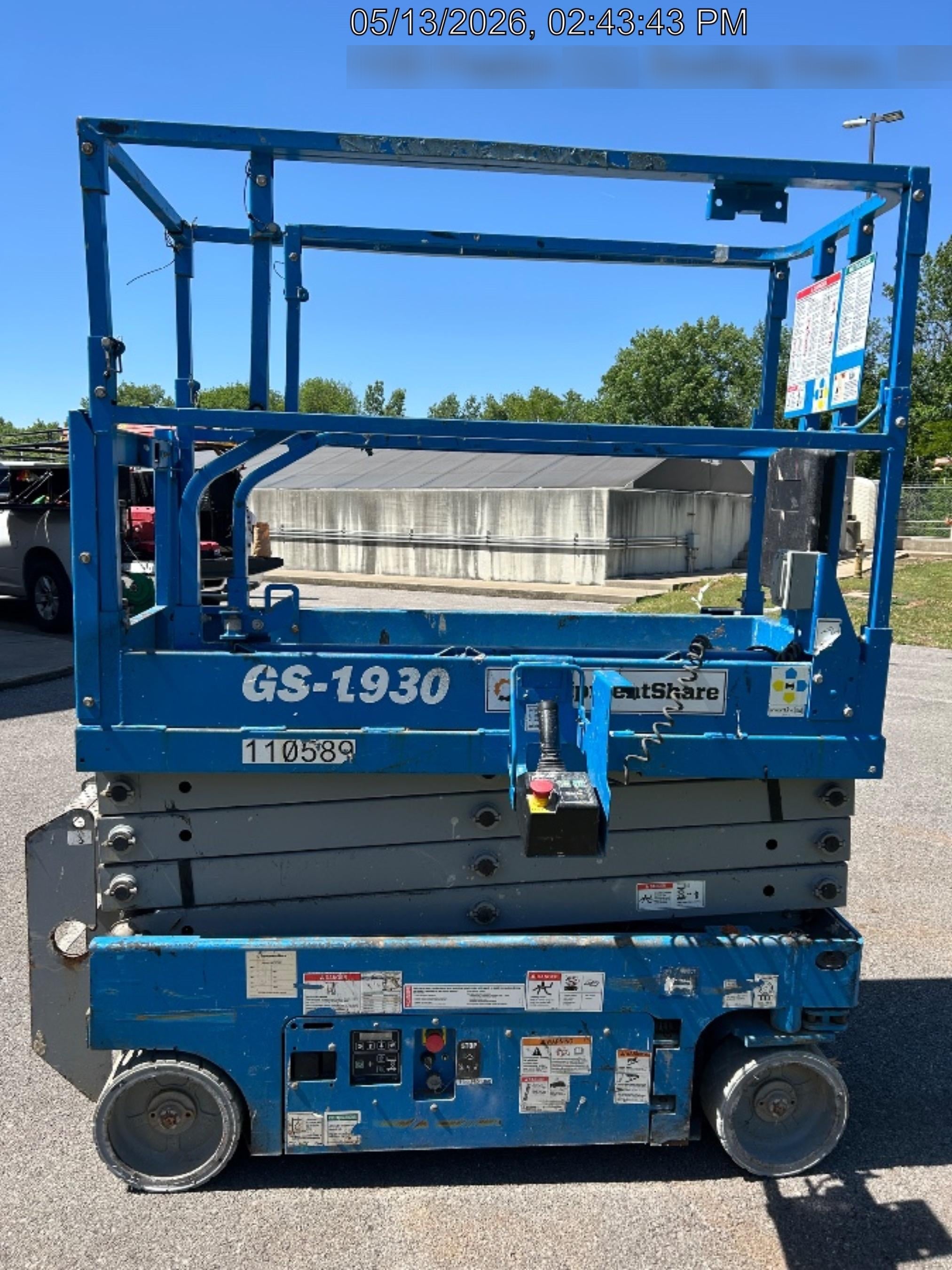 2020 Genie GS-1930 Solid Non Marking Tires, Beacon, Folding rails with half height swing gate