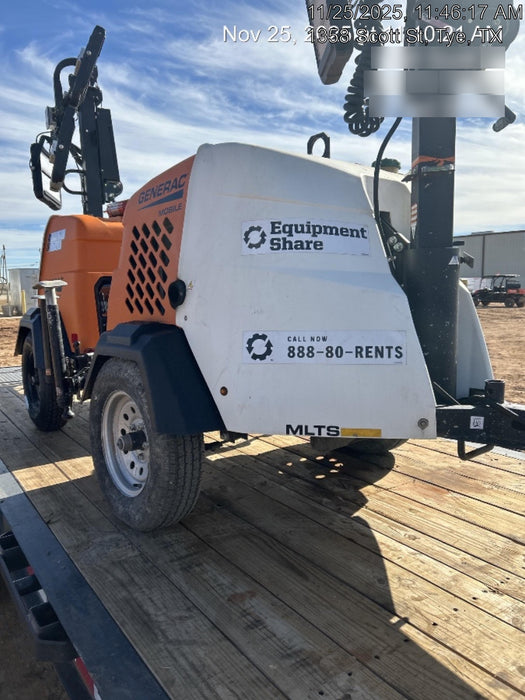 2023 Generac MLT2 Diesel, Flex Switch 120V Input, Powerzone Controller, (4) 320W LED Lights, 4kW Generator, 39.9 Gal Fuel Tank, 2" Ball, T3