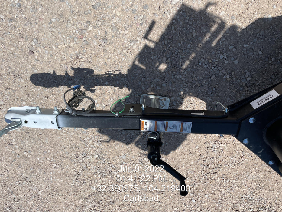 2022 Allmand NLV3GR (4) LED Light Fixture 350W, 23' Vertical Mast, 3kW Prime, Towable, Deep Sea L401, Leveling Jacks, Yanmar T4F 5.8hp