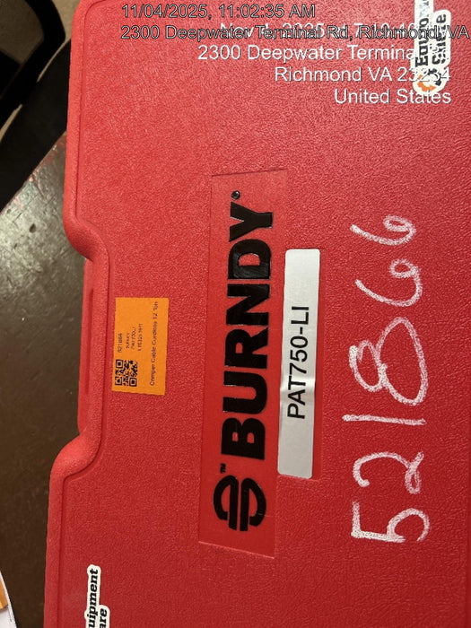 2025 BURNDY PAT750LI