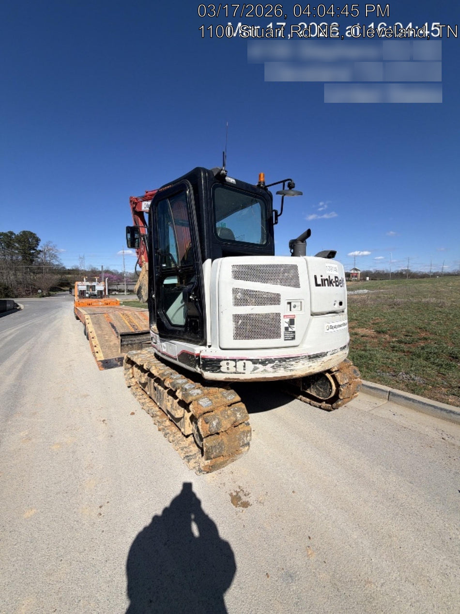 2020 Link-Belt 80X3EX 7'2" ARM, 17.7" rubber tracks, Multi function aux hydraulics