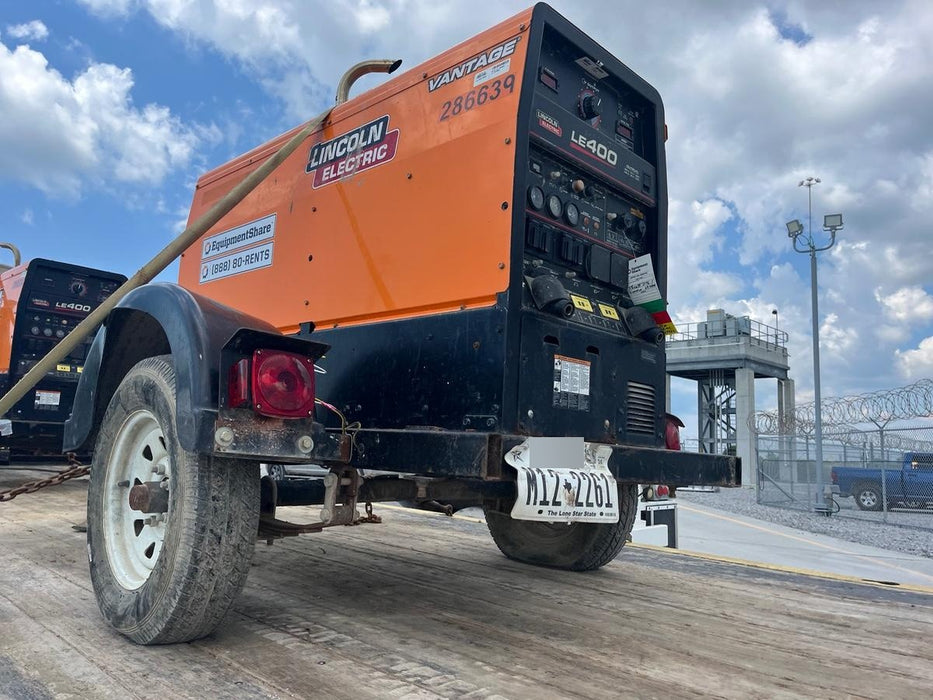 2022 Lincoln Electric LE400 Kubota V1505, Trlr, Cable Rack, Light Kit, ES Decals, T3