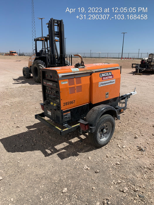 2022 Lincoln Electric LE400 Kubota V1505, Trlr, Cable Rack, Light Kit, ES Decals, T3