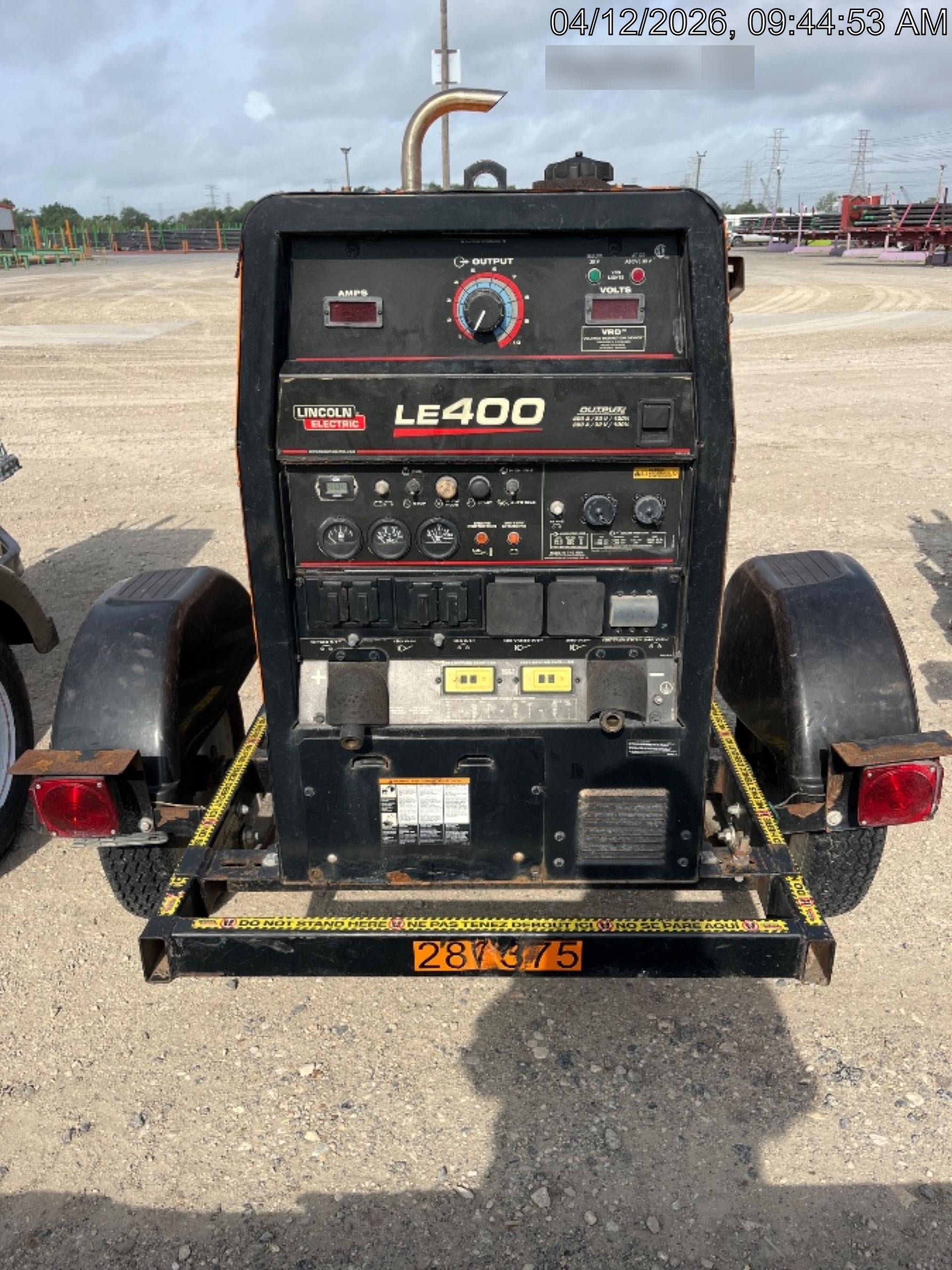 2022 Lincoln Electric LE400 Kubota V1505, Trlr, Cable Rack, Light Kit, ES Decals, T3