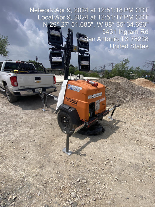 2024 Generac MLT2 Diesel, Flex Switch 120V Input, Powerzone Controller, 
(4) 320W LED Lights, 4kW Generator, 39.9 Gal Fuel Tank, 2" Ball, T3