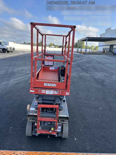 2020 Skyjack SJIII-3219 Solid NM Tires, Half height spring hinged entry gate, Dual Beacons, 800W Inverter