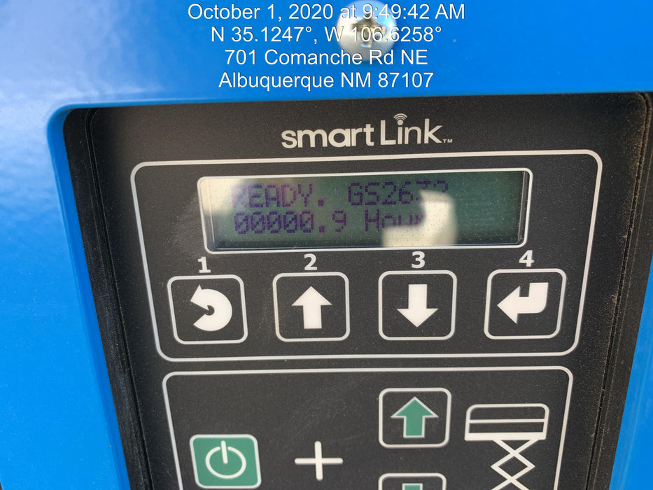 2020 Genie GS-2632 Solid NM Tires, Folding Rails with Half-Height Swing Gate, Beacon